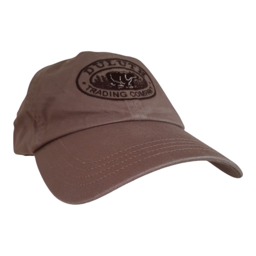 Duluth Trading Company 100% cotton tan brown embroidered logo Dad hat XL/XXL